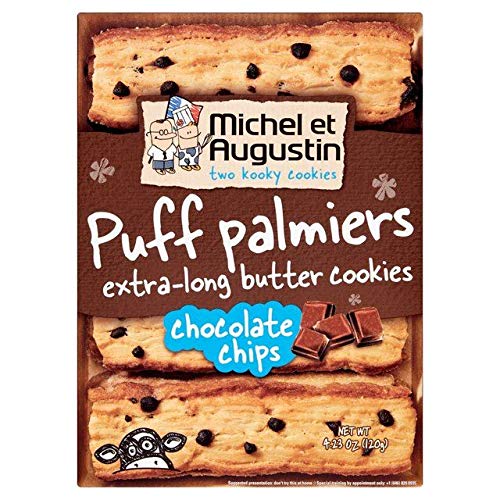 Product Cover Michel et Augustin Chocolate Chip Puff Palmiers - 120g (0.26 lbs)