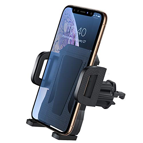 Product Cover Air Vent Phone Holder for Car,Miracase Universal Vehicle Cell Phone Mount Cradle with Adjustable Clip Compatible with iPhone 11 Pro Max/XR/XS Max/XS/X/8/8 Plus/7/7P,Galaxy S10/S10+/S9/Note 9 and More