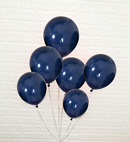 Product Cover Navy Blue Party Balloons 5inch 100 Pcs Latex Blue Balloons Birthday Balloons Helium Balloons Party Decoration Compatible Wedding Birthday Christmas Party