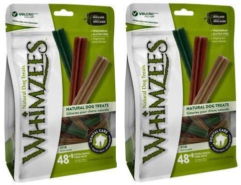Product Cover Whimzees (2 Pack) Natural Grain Free Dental Dog Treats Stix, X-Small, 56 Ct. Per Pack