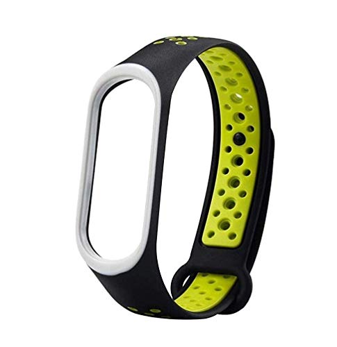 Product Cover Epaal TPU Silicon Band Strap for Xiaomi Band 3/4, Mi Band 3 / Mi Band 4 (Green-Under)