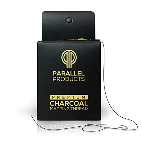 Product Cover Parallel Products - Premium Eyebrow Mapping String for Microblading - Pre-Inked - 1 mm Fine Bamboo Charcoal Thread