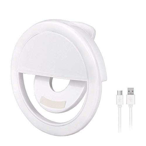 Product Cover Black Mirror Soft White Colour TIK Tok Selfie Ring Light with 3 Level and 36 LED for Tablet, iPhone, iPad, Smart Phones, Laptop, Camera Photography, Video Photo Shoot Flash.