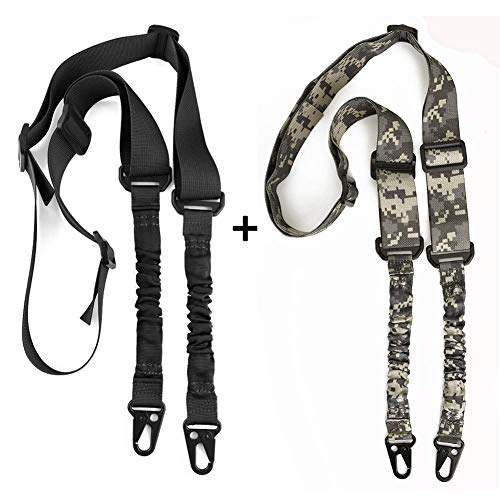 Product Cover Accmor 2 Point Rifle Sling Extra Long Gun Sling Traditional Sling with Metal Hook for Outdoor Sports