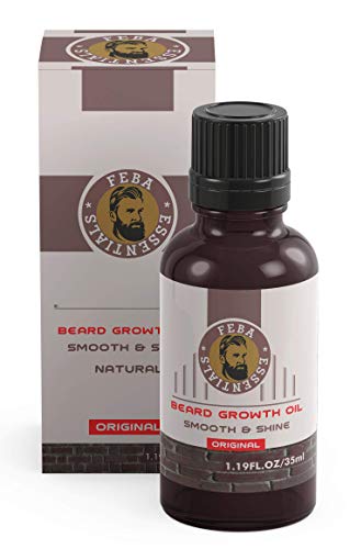 Product Cover Feba Beard & Mustache Growth Oil Blend of Natural Oils For Faster Growing Beard, Smooth & Shine Original - 35 ml