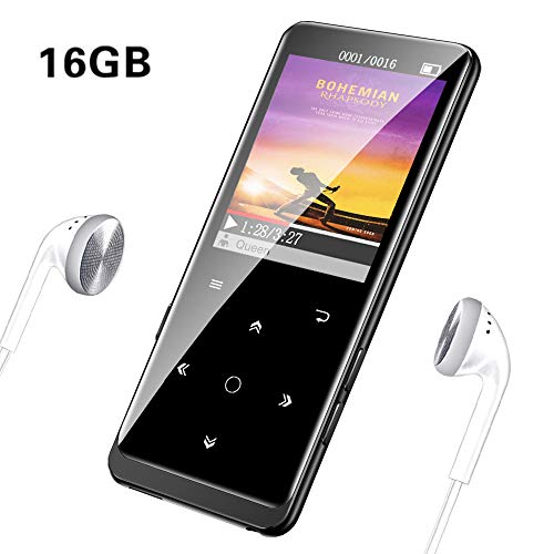 Product Cover MP3 Player, 16GB Mibao MP3 Player with Bluetooth 4.1, HiFi Lossless Sound, Support FM Radio/Recordings/E-Book/Picture, Support Expandable up to 64G, Headphones Included
