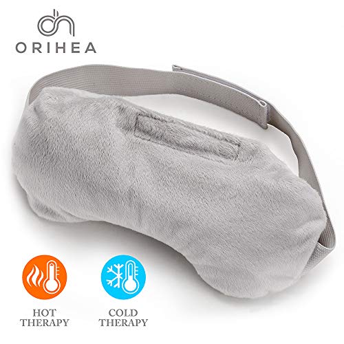 Product Cover OriHea Lavender Eye Mask for Puffy Eyes and Dry Eyes, Aromatherapy Eye Pillow, Weighted Sleep Eye Mask for Women & Men, Heated Eye Mask for Headache,Therapy Eye Cover for Yoga,Migraine Relief, Sinus