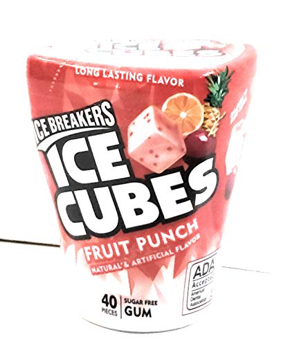Product Cover ALL NEW FLAVOR! Fruit Punch Ice Breakers Ice Cubes, 40 Pieces, 1 Per Order