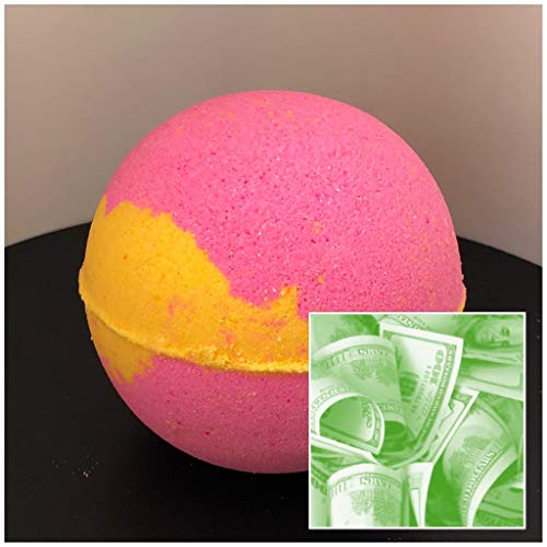 Product Cover Papaya & Mango (The Sugar Shak Collection) Luxurious C-Note Bath Bomb 7 oz Baseball Size (Papaya & Mango) / Handmade/Bath Fizzie/Surprise Money Bath Bomb/Surprise Gift For Her
