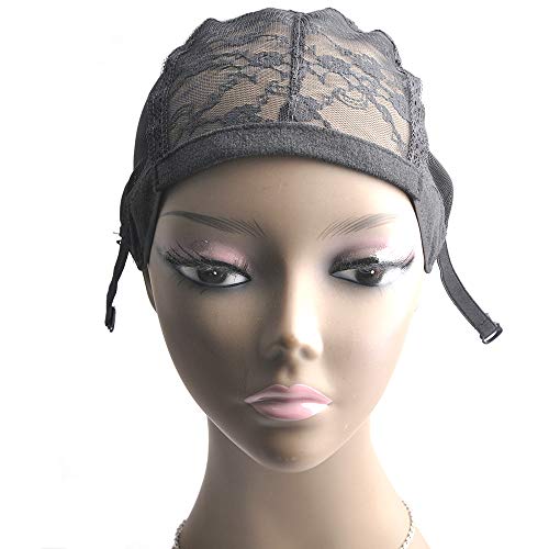 Product Cover 5 Pieces/lot Weave Lace Wig Cap Black for Women for Making Wigs with Adjustable Strap on the back Weaving Cap one Size Glueless Wig Caps Accessories Ross Beauty