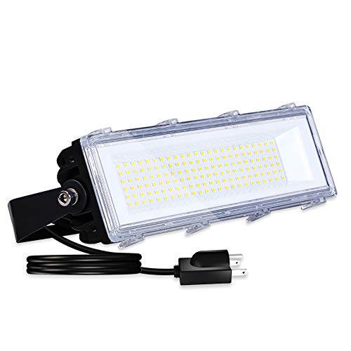 Product Cover 50W LED Flood Light Outdoor, 4800lm 6000K Super Bright(150W Equiv) Yard Security Lights IP66 Waterproof Outdoor Work Lights,OSRAM LED Chips, Adjustable Heads, Great for Garden,Street, Parking Lot