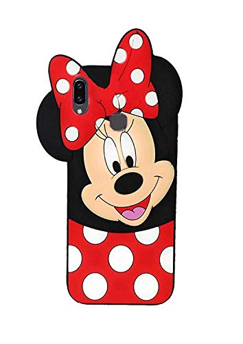 Product Cover Trifty 3D Micky Mouse Soft Silicon Back Case Cover for Samsung Galaxy M20 - Red & Black
