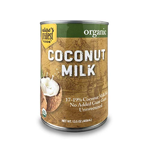 Product Cover Nature's Greatest Foods, Organic Coconut Milk, No Guar Gum, Unsweetened, 13.5 Ounce (Pack of 12)