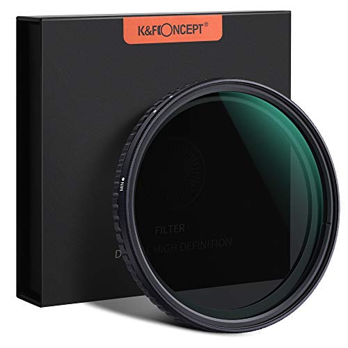 Product Cover K&F Concept 82mm ND8 to ND128 Variable Neutral Density Filter Slim Fader ND Filter 82mm 3-Stop to 7-Stop for Camera Lens NO X Spot,Nanotec,Ultra-Slim,Weather-Sealed