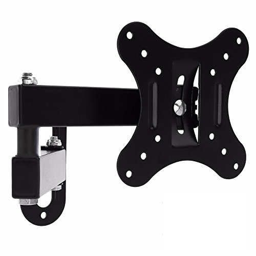 Product Cover Rissachi Rotatable TV Wall Mount Stand for 12 to 27 inch LCD/LED/Monitor/Smart TV, Full Motion Swivel Bracket (M417-Black)