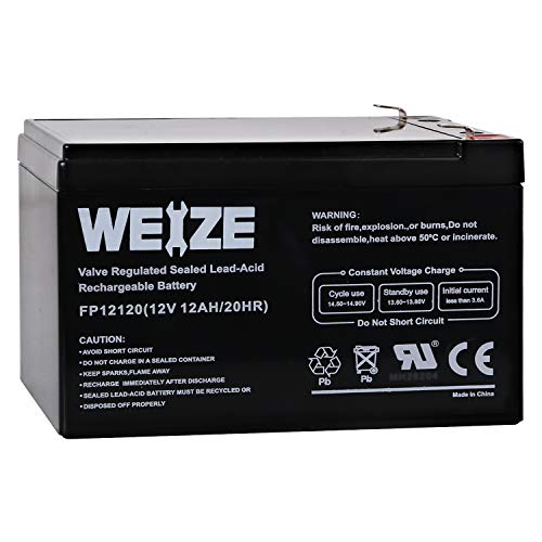 Product Cover Weize 12V 12AH Sealed Lead Acid (SLA) AGM Deep Cycle Rechargeable Battery