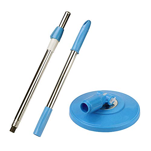 Product Cover Blue Spin Mop Pole Handle Replacement for Floor Mop 360 No Foot Pedal Version Home Floor Cleaning Scraper for Home Office