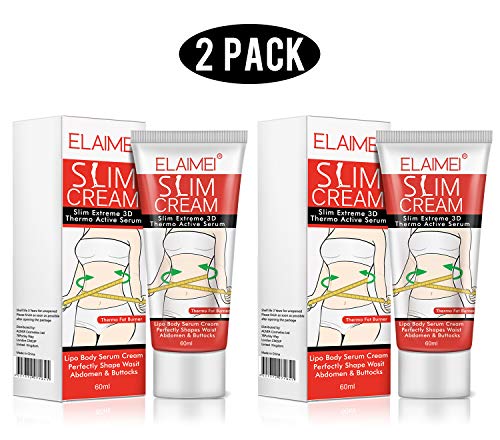 Product Cover 2 Pack Slimming Cream,Cellulite Removal Cream Fat Burner Weight Loss Slim Creams Leg Body Waist Effective Anti Cellulite Fat Burning（60ml）