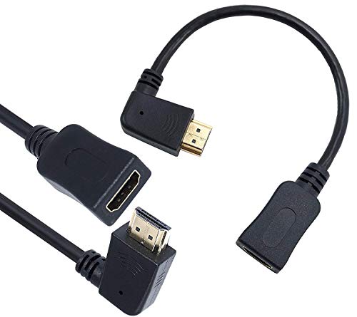 Product Cover SNDIA High Speed 90-Degree HDMI Male to Female Extension Cable- 22cm (1-Pack)