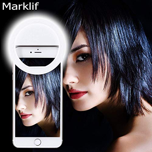 Product Cover Marklif FL-36 Double Bright Soft White Color Selfie Ring Light with 3 Modes and 36 LED for Smartphones