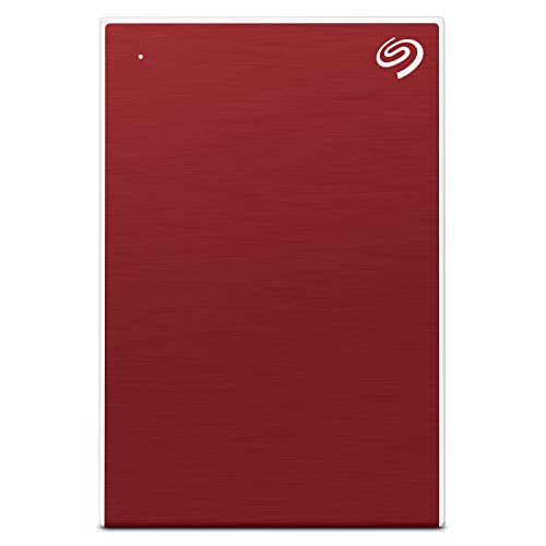 Product Cover Seagate Backup Plus Portable 5 TB External Hard Drive HDD - Red USB 3.0 for PC Laptop and Mac, 1 Year Mylio Create, 2 Months Adobe CC Photography (STHP5000403)