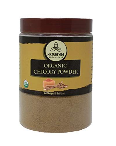 Product Cover Naturevibe Botanicals Organic Chicory Root Powder, 1lb | Non-GMO and Gluten Free | Caffeine Free | Coffee Substitute.[Packaging May Vary]