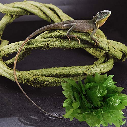 Product Cover KERUIDENG Solid Bendable Reptile Vines Decor for Climbing,Flexible Bend Jungle Vines Pet Habitat Decor Plant for Gecko Chameleon Climbing Lizards Snakes and More Reptiles (6.6ft Long)