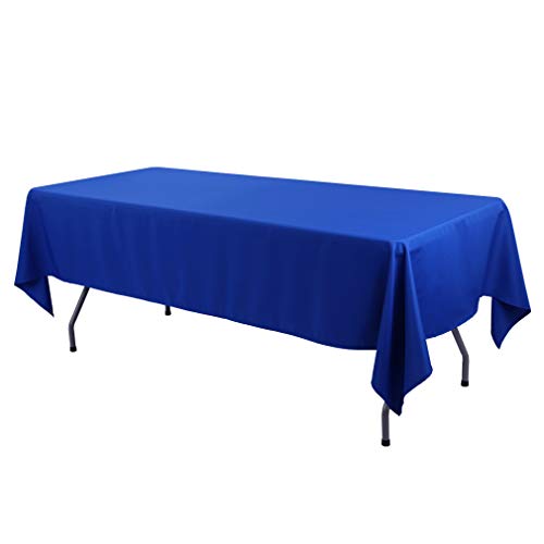 Product Cover Waysle 60 x 84-Inch Rectangular Tablecloth Royal Blue - Great for Buffet Table, Parties, Holiday Dinner, Wedding & More