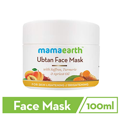 Product Cover Mamaearth Ubtan Face Pack Mask for Fairness, Tanning & Glowing Skin with Saffron, Turmeric & Apricot Oil, 100 ml