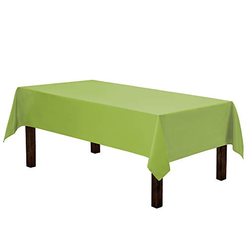 Product Cover Gee Di Moda Rectangle Tablecloth - 60 x 84 Inch - Apple Green Rectangular Table Cloth in Washable Polyester - Great for Buffet Table, Parties, Holiday Dinner, Wedding & More
