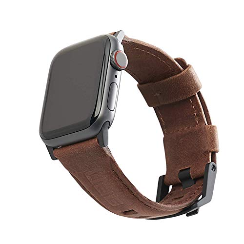 Product Cover URBAN ARMOR GEAR UAG Compatible Apple Watch Band 44mm 42mm, Series 5/4/3/2/1, Leather Brown