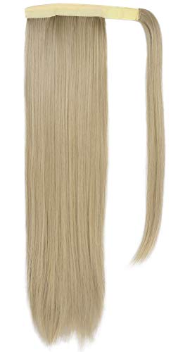Product Cover SEIKEA Clip in Ponytail Extension Wrap Around Natural Hairpiece for Women 20 Inch Straight Hair - Ash Blonde