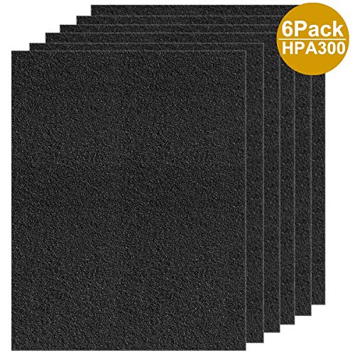 Product Cover DEKIRU Carbon Activated Filter Precut for HPA300 Prefilter Compatible with Honeywell Air Purifier Filter Replacement, Fit for Easy Installation Advanced Filters (6 Pack)