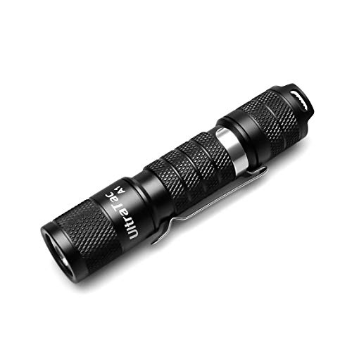 Product Cover UltraTac A1 V2 EDC Flashlight, LED Pocket Flashlight, 600 Lumen 3 Light Modes, IP68 Waterproof, Powered by one AA or 14500 Battery.