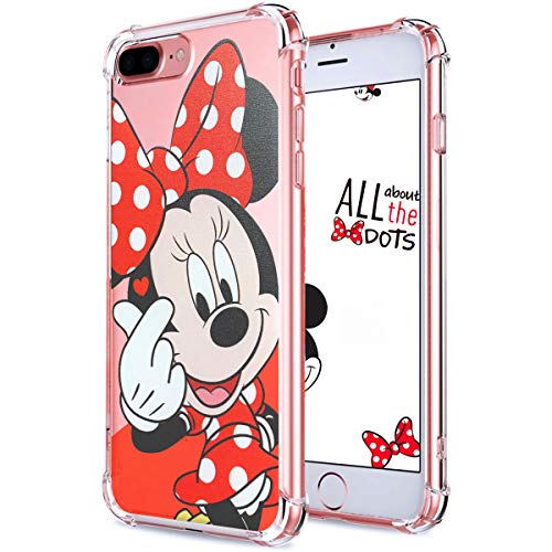 Product Cover Logee TPU Minnie Mouse Cute Cartoon Clear Case for iPhone 8 Plus/7 Plus 5.5