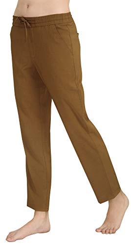Product Cover Marycrafts Women's Casual Summer Beach Lounge Tapered Pull On Pants L Caramel
