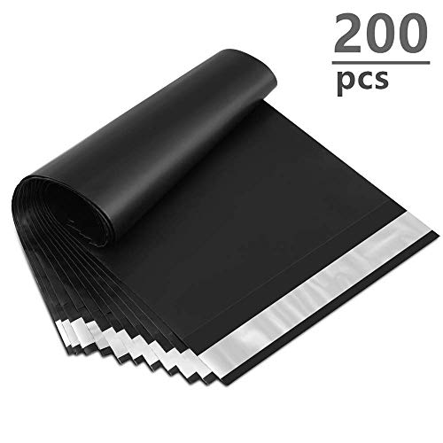 Product Cover UCGOU 6x9 Inch 200Pcs Black Poly Mailers Premium Shipping Envelopes Mailer Self Sealed Mailing Bags with Waterproof and Tear-Proof Postal Bags