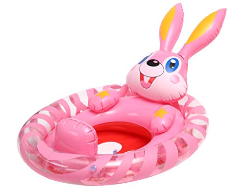 Product Cover Big Summer Inflatable Baby Pool Float, Bunny Swim Ring for Kids Aged 3-5 Years