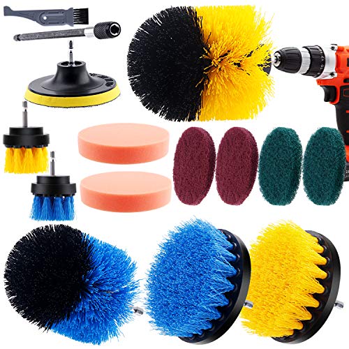 Product Cover I clean 14 Pieces Drill Brush attachments, Power Scrubber Brush Cleaning Kit for Bathroom Surface, Grout, Tub, Shower, Kitchen, Auto,Tile, Corners