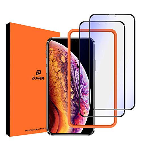 Product Cover Anti Blue Light Screen Protector Compatible with iPhone Xs Max, Eye Protect Blocks Excessive Harmful Blue Light, Anti-Blue Light Protective Film Compatible for 6.5 inch, 2 Pack-Black