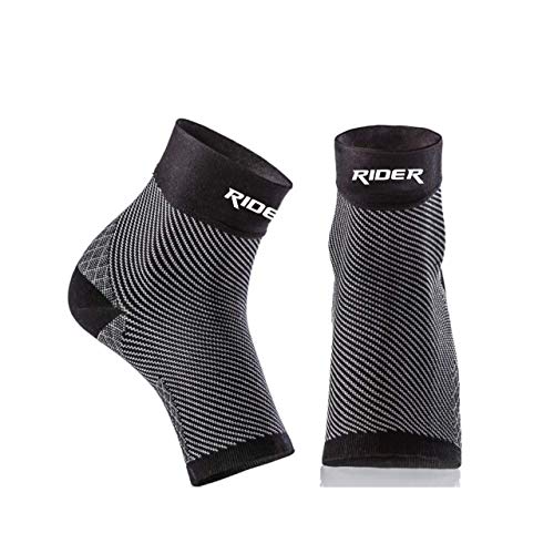 Product Cover Just rider Socks with Arch Support - 1 Pair Compression Foot Sleeves for Men & Women Ankle Brace Compression Sleeve Foot Care Compression Sleeve for Plantar Fasciitis Pain