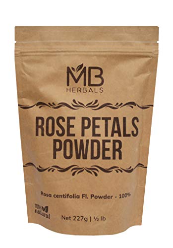 Product Cover MB Herbals Rose Petals Powder 100g (3.5oz) | Rosa centifolia Natural Face Packs & Facial Mask Formulations | 100% Pure | Chemical-Free | Preservative-Free | No Artificial Color