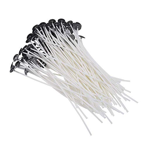 Product Cover KROKIO - Candle Making Wick, Wax Coated Candle Wicks Thread, 50 Pieces, 6 inch