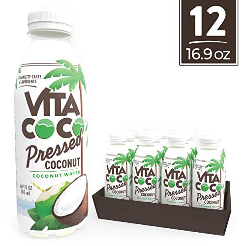 Product Cover Vita Coco Coconut Water, Pressed Coconut | Impossible To Hate | Tastes Like Coconut | Naturally Hydrating | Gluten Free | 16.9 Oz Slim Bottle (Pack Of 12)