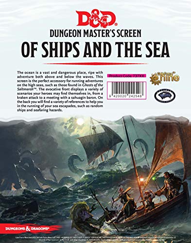 Product Cover Gale Force Nine Dungeons & Dragons of Ships and The Sea DM Screen