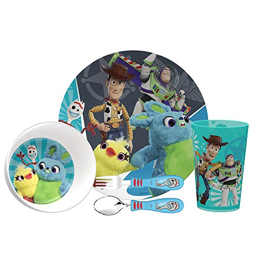 Product Cover Zak Designs Toy Story 4 Movie Kids Dinnerware Set Includes Plate