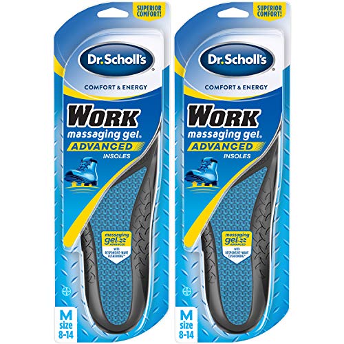Product Cover Dr. Scholl's WORK Insoles (Pack 2) // All-Day Shock Absorption and Reinforced Arch Support that Fits in Work Boots and More (for Men's 8-14, also available for Women's 6-10)