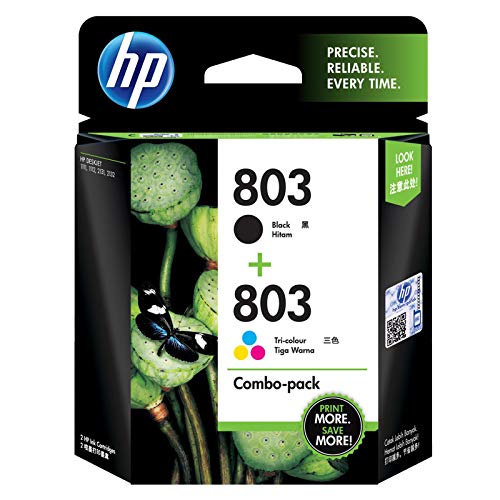Product Cover HP 803 2-Pack Economy Black/Tri-Color Ink Cartridges