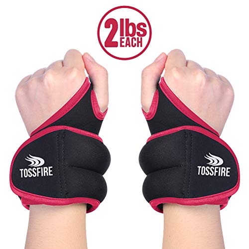 Product Cover 1 Pair of 2 lbs Wrist Weights Set with Thumblock Design, Great for Running Weightlifting Training Cardio Arm Exercise