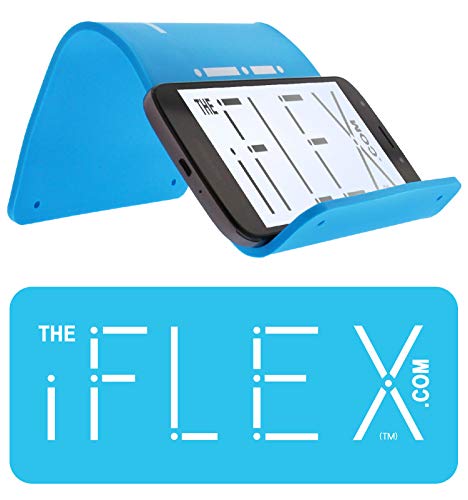 Product Cover iFLEX Cell Phone Stand and Tablet Stand for Air Travel, Work and Home - Flexible Phone Holder is The Perfect iPhone Stand and Holds Any Mobile Device - Non-Slip Grip, Strong and Durable